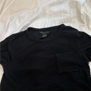 American Eagle Outfitters Black Short Sleeve Tee